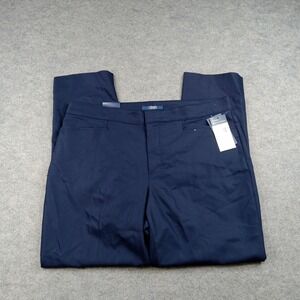 Chaps Dress Pants Womens 16 Blue Straight Leg Super Stretch Slimming Work
